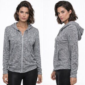 Gray Zip Hoodie – Casual Athleisure Style